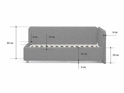 Кровать Сонум Capri Рогожка Песочная 120х190