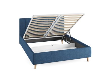 Кровать Сонум Alma Экокожа Коричневая (с подъемным механизмом) 140х190