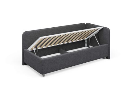 Кровать Сонум Capri Экокожа Белая (с подъемным механизмом) 90х200