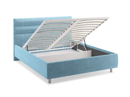 Кровать Сонум Linda Микровелюр Бежевый (с подъемным механизмом) 120х200