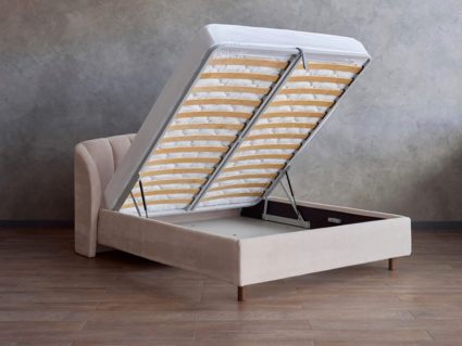 Кровать Сонум Valencia Рогожка Графит (с подъемным механизмом) 200х200