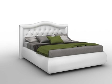 Кровать Sleeptek Premier 6 Экокожа White 160х190