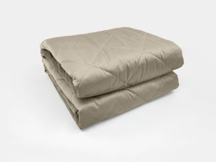 Покрывало Primavelle Velluto серо-бежевое