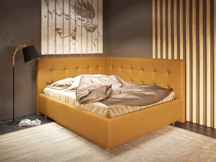 Кровать Nuvola Sabina угловая Velutto 14 120х190