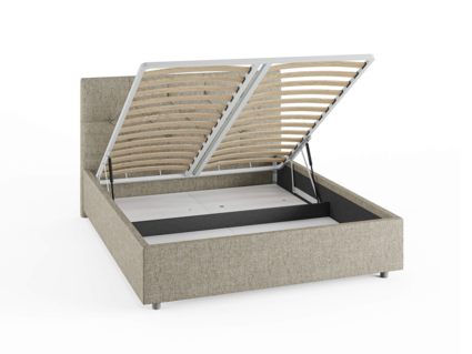 Кровать Сонум Bari Кашемир Серый (с подъемным механизмом) 200х200