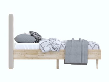 Кровать Арско Альмена Сосна/Микрошеннил Frida 01