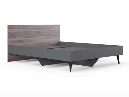 Кровать Сонум Ines Ясень анкор + серый 160х190
