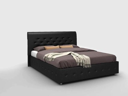 Кровать Sleeptek Premier 1 Экоожа Black (с подъемным механизмом) 120х190