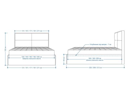Кровать Lonax Марселла велюр Dolly-1 (с подъемным механизмом) 120х195