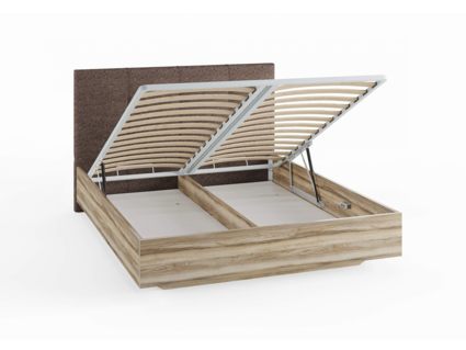 Кровать Сонум Victoria Ясень Ориноко + Кашемир Бежевый (с подъемным механизмом)