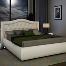 Кровать Sleeptek Premier 6 Экокожа White 120х190