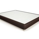 Кровать Mr.Mattress Fine Box экокожа Brown 120х195