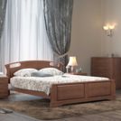 Кровать DreamLine Афродита 1 бук Орех 160х200